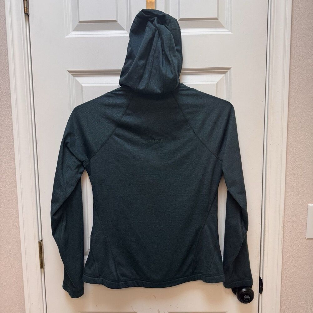Mammut Swiss Design Runbold Midlayer Women's S Jacket Hooded Teal 1010-23200 - Picture 2 of 10